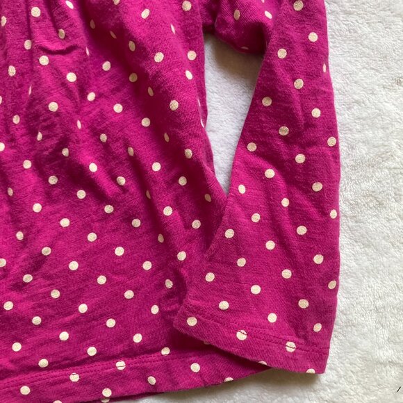 Baby Gap Factory 3T Long Sleeve Tee Pink Fuchsia Polka Dot Kids Button-Up - Picture 14 of 16